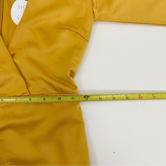 More To Come Jewel Deep V Dress in Marigold Size XXS - Picture 13 of 14